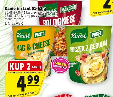 Danie instant Mac & Cheese Knorr Unilever promocja w Prim Market
