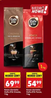 Kawa ziarnista Crema 100% Arabica promocja w Biedronka
