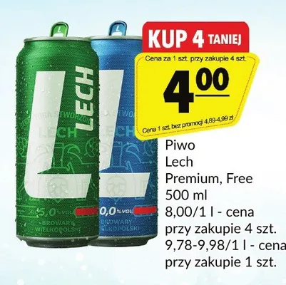 Piwo Lech Premium promocja w Prim Market