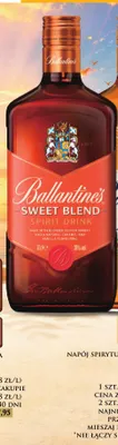 Napój spirytusowy Ballantine's Sweet Blend promocja w Dino