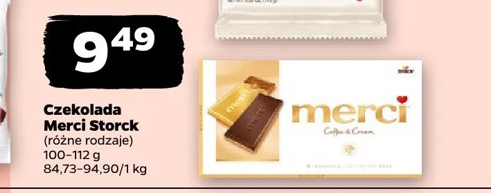 Czekolada Merci Storck promocja w Netto