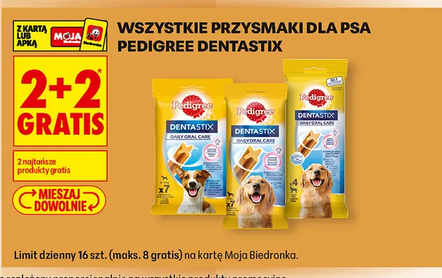 Przysmaki dla psa Pedigree Dentastix promocja w Biedronka