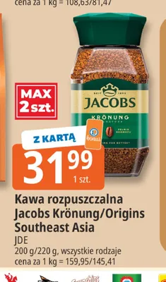 Kawa rozpuszczalna Jacobs Origins Southeast Asia promocja w Leclerc