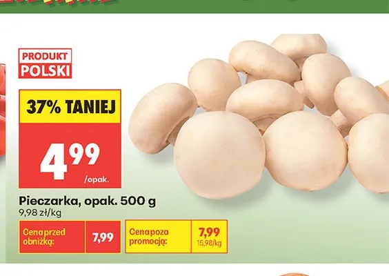 Pieczarka polska promocja w Biedronka