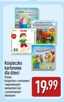 Książeczka kartonowa dla dzieci promocja w Aldi