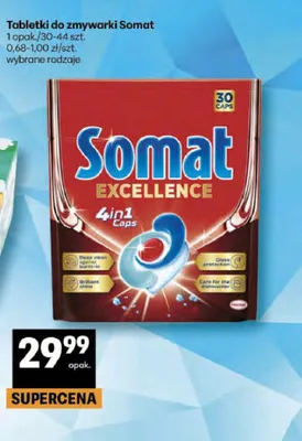 Tabletki do zmywarki Somat Excellence 4in1 Caps promocja w Delikatesy Centrum