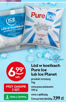 Lód w kostkach Pure Ice promocja w Żabka