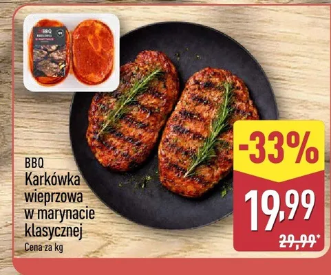 Karkówka wieprzowa w marynacie klasycznej BBQ promocja w Aldi