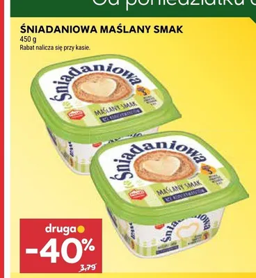 Margaryna Śniadaniowa Maślany Smak promocja w Stokrotka