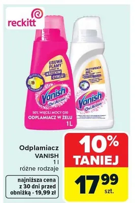 Odplamiacz Oxi Action różne rodzaje promocja w Carrefour Market