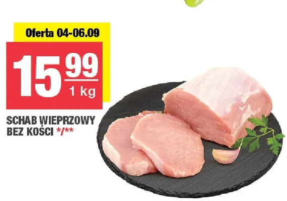 Schab wieprzowy bez kości promocja w SPAR
