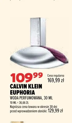Woda perfumowana Euphoria Calvin Klein promocja w Drogerie Natura