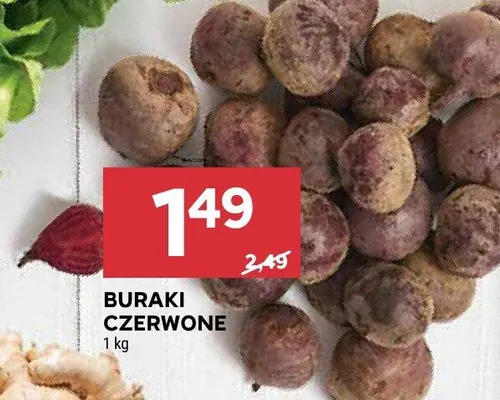 Buraki czerwone promocja w Stokrotka