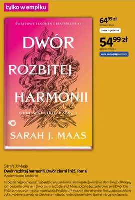 Książka Dwór rozbitej harmonii. Dwór cierni i róż. Tom 6 Sarah J. Maas promocja w Empik