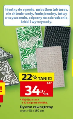 Dywan zewnętrzny promocja w Auchan