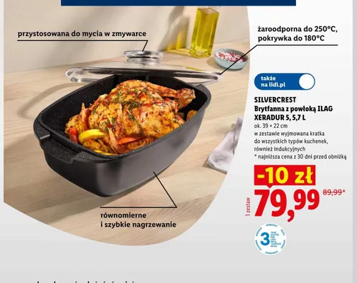 Brytfanna z powłoką Ilag Xeradur 5 5,7 l Silvercrest promocja w Lidl