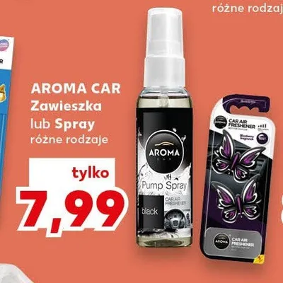 Odświeżacz samochodowy w sprayu Aroma Car Pump Spray Black promocja w Kaufland