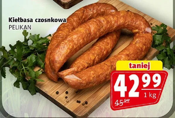Kiełbasa czosnkowa promocja w Prim Market