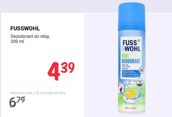 Dezodorant do stóp promocja w Rossmann
