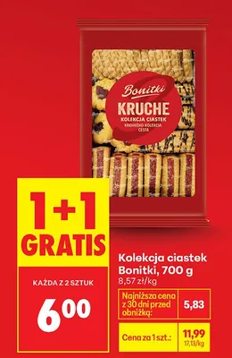 Kolekcja ciastek Bonitki kruche promocja w Biedronka