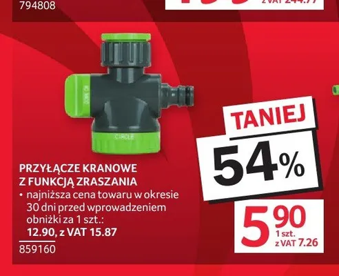 Przyłącze kranowe z funkcją zraszania promocja w Selgros