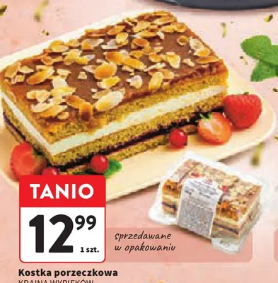 Kostka porzeczkowa Kraina Wypieków promocja w Intermarche