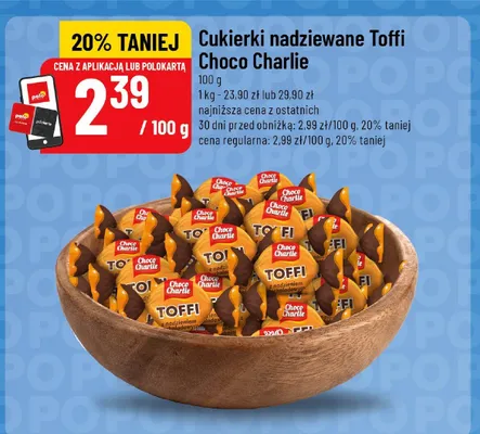 Cukierki nadziewane Toffi Choco Charlie promocja w POLOmarket
