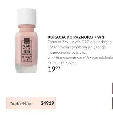 Kuracja do paznokci 7 w 1 Touch of Nude Avon promocja w AVON