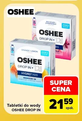 Tabletki do wody Oshee Drop In Orange Lemon promocja w Carrefour