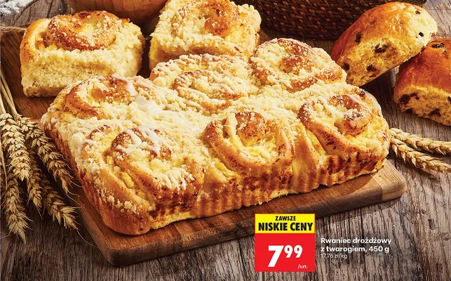 Rwaniec drożdżowy z twarogiem Piekarnia Biedronki promocja w Biedronka