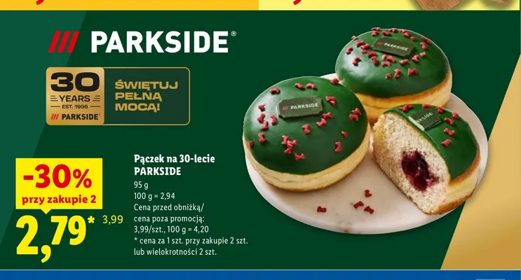 Pączek na 30-lecie Parkside promocja w Lidl