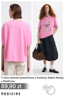 T-shirt damski bawełniany Medicine z kolekcji Adela Madej promocja w Medicine