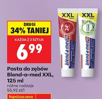 Pasta do zębów XXL promocja w Biedronka