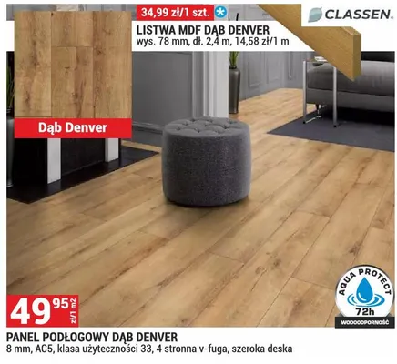 Panel podłogowy Dąb Denver promocja w Merkury Market