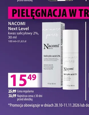 Kwas salicylowy 2% Next Level Nacomi promocja w Hebe