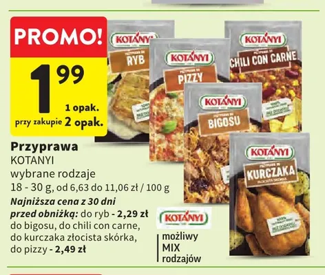 Przyprawa do chili con carne Kotányi promocja w Intermarche