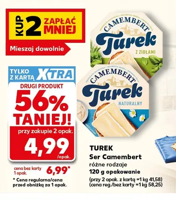 Ser Camembert z ziołami Turek promocja w Kaufland