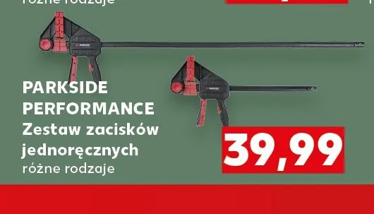 Zestaw zacisków jednoręcznych Parkside Performance promocja w Kaufland