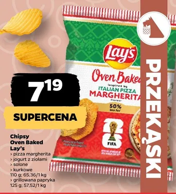 Chipsy Oven Baked Lay's grillowana papryka promocja w Netto