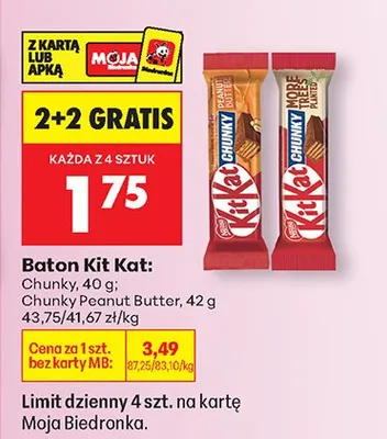 Baton Chunky promocja w Biedronka