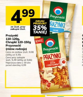 Prażynki bekon i syrop klonowy Przysnacki promocja w Hitpol