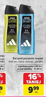 Żel pod prysznic męski Adidas After Sport promocja w Carrefour