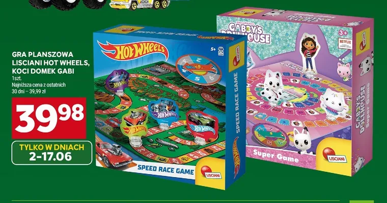 Gra planszowa Lisciani Hot Wheels Speed Race Game promocja w Stokrotka