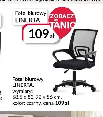 Fotel biurowy LINERTA promocja w Salony Agata