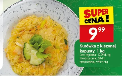 Surówka z kiszonej kapusty promocja w Twój Market