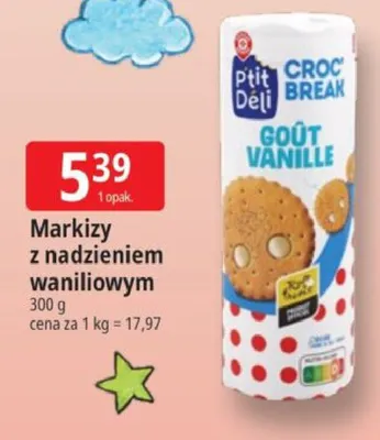 Markizy z nadzieniem waniliowym P'tit Déli promocja w Leclerc