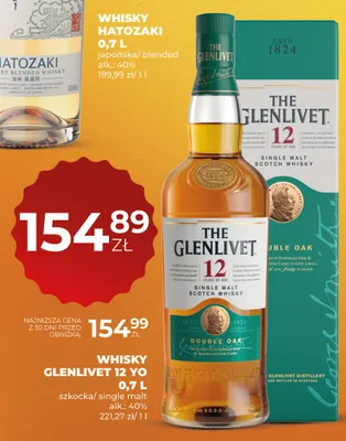 Whisky The Glenlivet 12 YO promocja w Duży Ben