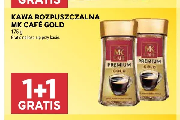 Kawa rozpuszczalna MK Café Gold promocja w Stokrotka