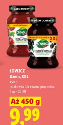 Dżem truskawkowy Łowicz XXL promocja w Lidl
