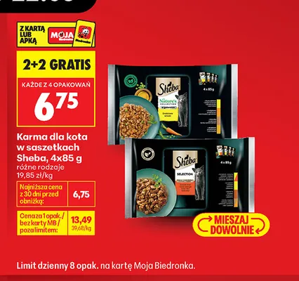 Karma dla kota w saszetkach Sheba Nature's Collection 4-pak promocja w Biedronka